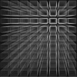 商机无限PNG图片_黑色抽象无限背景，3d 结构与白色