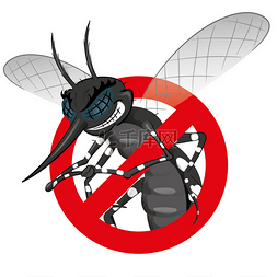 蚊子蚊子黑色信号，警告，禁止标