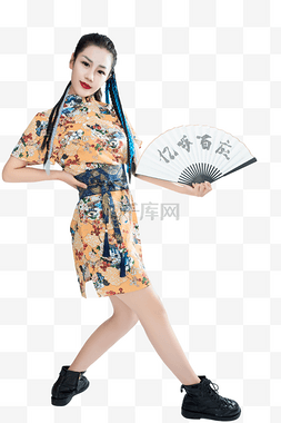 女孩节图片_美少女国潮带货主播人物