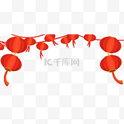 新年春节大红灯笼