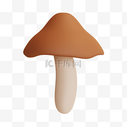 3DC4D立体秋季菌菇食物蘑菇
