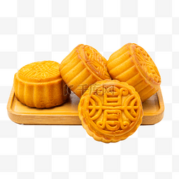 中秋月饼画图片_中秋甜品糕点月饼