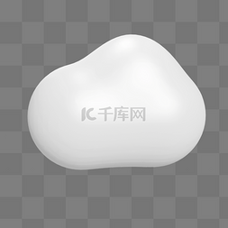 3D立体云白色云朵