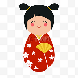 木芥子卡通日本娃娃可爱
