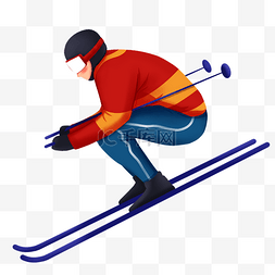 滑雪馆里滑雪图片_冬奥会奥运会比赛项目滑雪男子