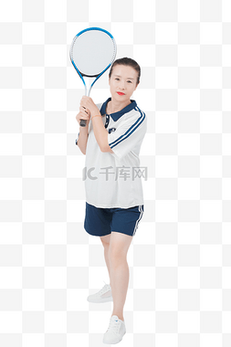 女人中年人妇女运动健身打网球
