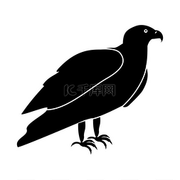 鹰是黑色图标。
