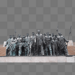 纪念堂雕塑图片_红色旅游革命根据地雕塑
