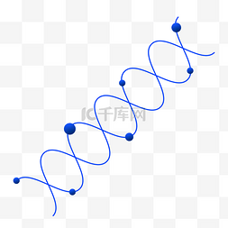 螺旋箭号图片_蓝色分子原子DNA螺旋体细胞结构