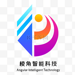 线条logo图片_彩色形状科技LOGO