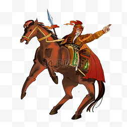 骑马雕像图片_古代将军人物