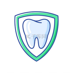 牙齿保护说明牙科和医疗保健的偶