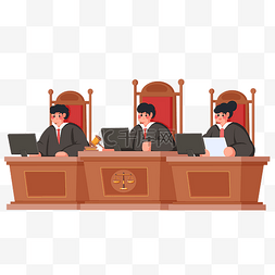 宪法图片_法庭法官开庭审案中法律