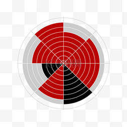 雷达图图片_数据统计商务金融分析圆盾色块雷