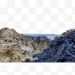 山川云海图片_冬季雪山山区山川景色云海