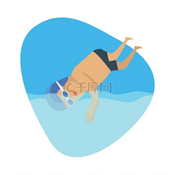 运动会图片_潜水运动模板夏季运动会潜水运动