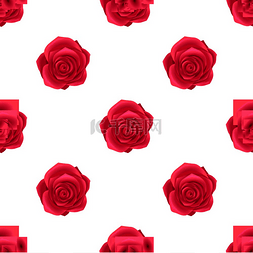 在玫瑰花上图片_与孤立在白色背景上的玫瑰花的无