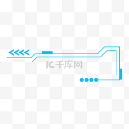 手绘盆栽图片_手绘蓝色科技线条