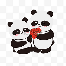 爱情小动物图片_情侣小动物大熊猫