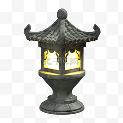 中式古风仙侠游戏地灯