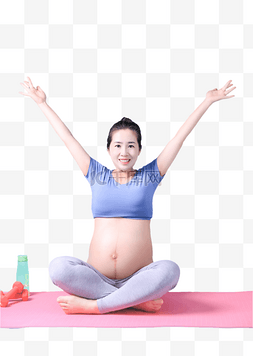 孕妇瑜伽运动休息成人