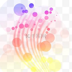 七彩圆点图片_抽象线条图案重叠彩色科技风格
