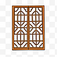 中国古风雕花镂空窗户门窗边框