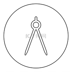 简单分隔线图片_分隔线 Circinus 图标在圆形黑色矢