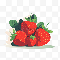 水果草莓手绘图片_卡通手绘水果草莓