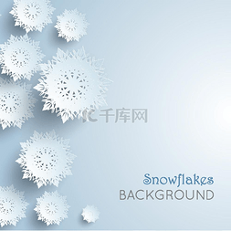 圣诞节主题图片_雪花背景新年和圣诞节的概念雪花