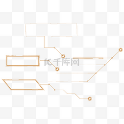 高科技框方框对话框框线