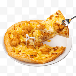 大餐美食图片_美味榴莲披萨