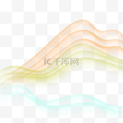 水墨山水图片_房地产丝绸绸带山水