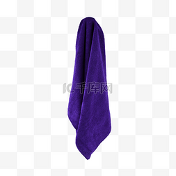 挂毛巾图片_紫色毛巾静物柔软纯棉