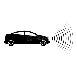 pause图标图片_汽车无线电信号传感器智能技术自