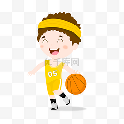 篮球训练垫图片_夏日球类运动男生打篮球