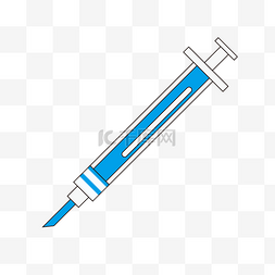 免疫系统图片_疫苗注射器疫情蓝色医疗