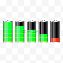 手机ui图标设计图片_电池立体绿色光效能源