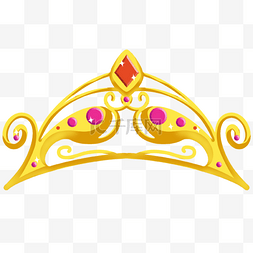 金色公主红钻石王冠