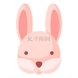 卡通小妮图片_可爱的复活节兔子插图。