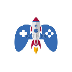游戏飞机图标图片_火箭游戏控制台涡轮速度操纵杆控