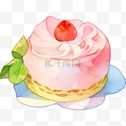 水果蛋糕蛋糕图片_卡通小蛋糕水果蛋糕