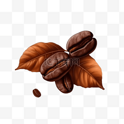 手绘咖啡插画素材图片_卡通手绘咖啡咖啡豆