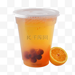 夏日美味橘子水果茶冷饮