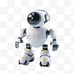 科技智能机器人图片_卡通手绘高科技智能机器人