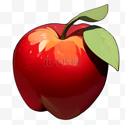 水果图片_卡通手绘苹果水果