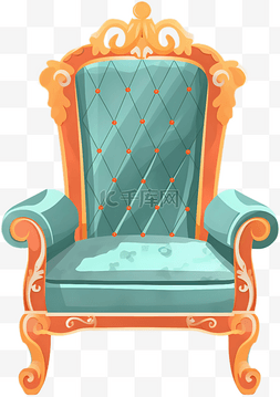 皇帝椅子图片_可爱卡通欧式椅子