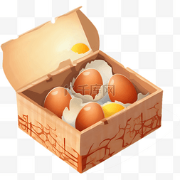 卡通手绘可爱鸡蛋