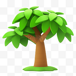 pscad植物素材图片_卡通手绘3D植物树木