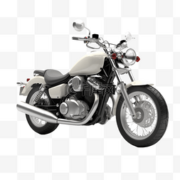 摩托车三轮图片_手绘插画风免抠元素摩托车